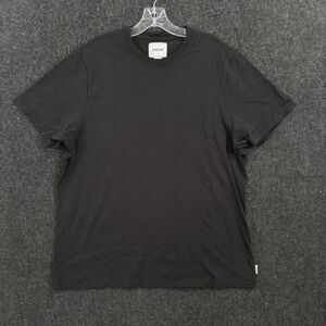 Jason Wu Shirt Men's XL Black Crew Neck Short Sleeve Cotton Basic Tee Top